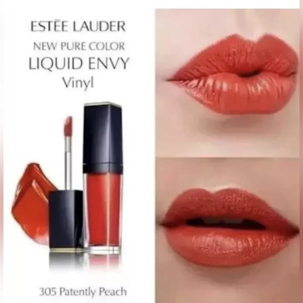 Estee Lauder Pure Color Envy Paint-On Liquid Vinyl Lipstick Patently Peach 🍑